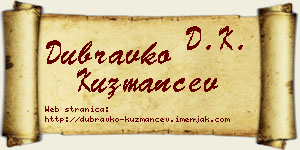 Dubravko Kuzmančev vizit kartica